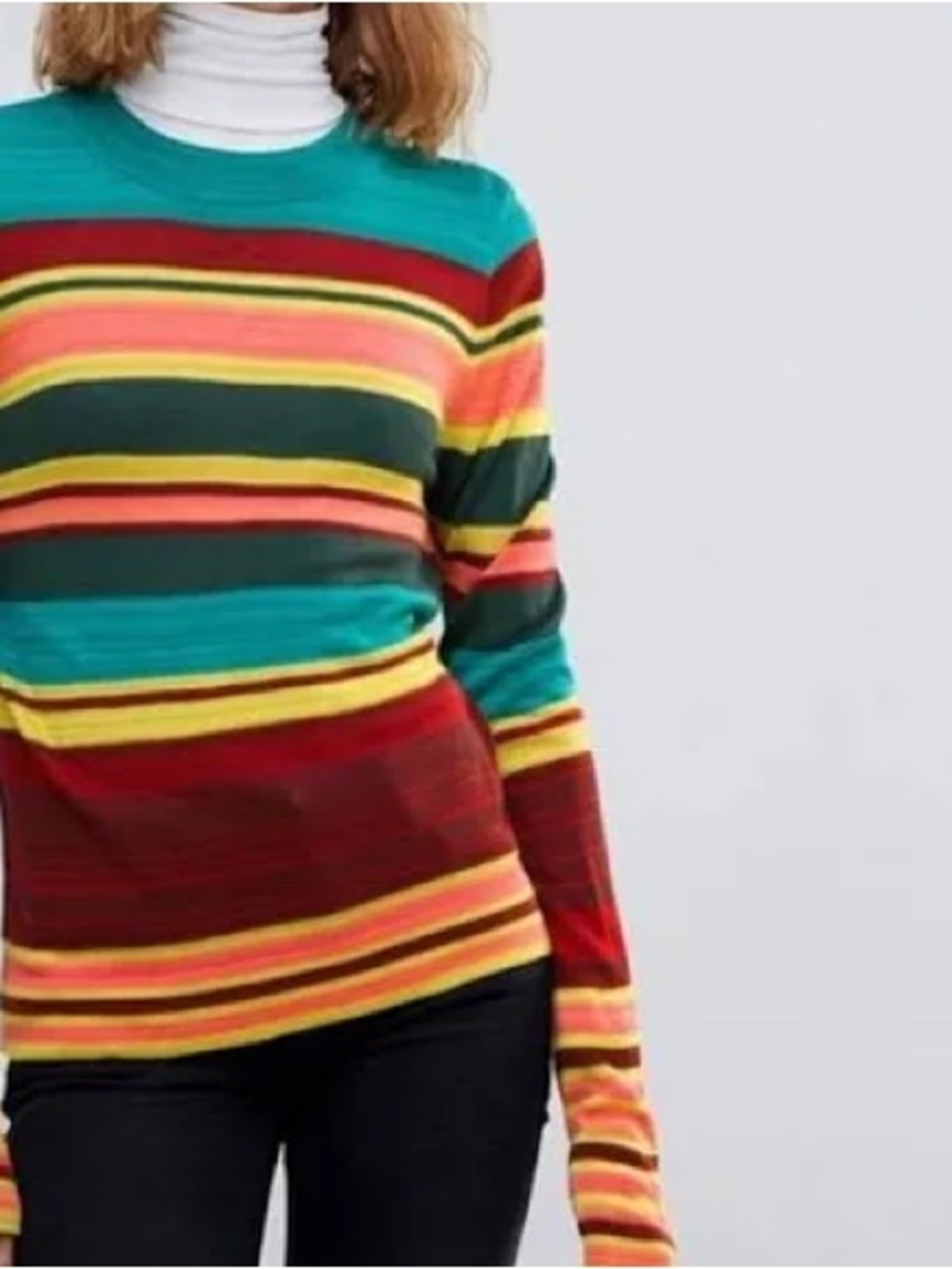 Free People Off Your Stripes Long Sleeve, lightweight Crewneck Top - Picture 2 of 12